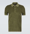 TOM FORD COTTON TOWELLING POLO SHIRT,P00543200