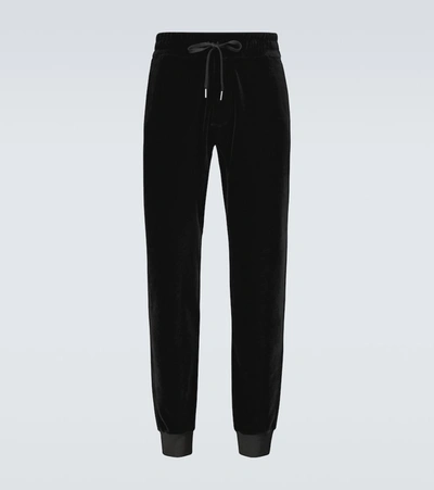 Tom Ford Cotton-blend Sweatpants In Black