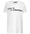 DOLCE & GABBANA LOGO棉质针织T恤,P00479396