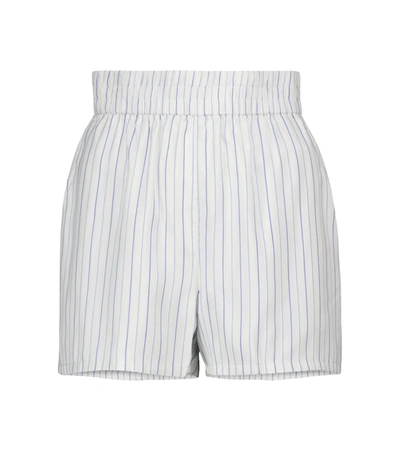 Rta Edwinna Pajama Short In White Striped In Blue