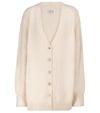 Maison Margiela Button-up Knitted Cardigan In White