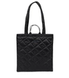 ACNE STUDIOS FACE QUILTED SATIN TOTE,P00582594