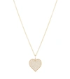 Sydney Evan 14kt Yellow Gold Heart Necklace With Diamonds In Gold