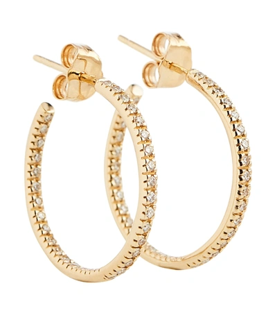 Sydney Evan 14kt Gold Hoop Earrings With Diamonds