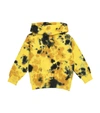 Molo Felpa Matt Gialla E Nera In Cotone Con Cappuccio In Yellow