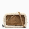 GOLDEN GOOSE BROWN SUEDE AND FUR STAR BAG,GWA00101A000114-J-GOLDE-55377