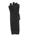 Portolano Long Cashmere Tech Gloves In Black