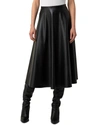 AKRIS PUNTO FAUX-LEATHER CIRCLE MIDI SKIRT,PROD241080320