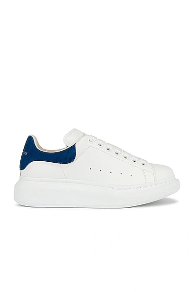 Alexander Mcqueen Leather Platform Sneakers In Multicoloured
