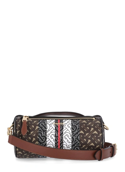 Burberry Brown E-canvas Barrel Monogram Bag