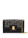 BALMAIN BALMAIN 1945 MONOGRAM JACQUARD MINI SHOULDER BAG