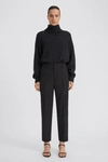 Filippa K Karlie Cropped Tapered Trousers In Anthracite