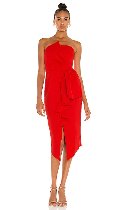 Elliatt Reception Dress In Red