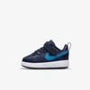 Nike Court Borough Low 2 Baby/toddler Shoes In Midnight Navy,black,imperial Blue