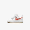 Nike Court Borough Low 2 Baby/toddler Shoes In White,summit White,sail,orange