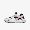 Nike Huarache Run Little Kids' Shoe In White,grey Fog,off Noir,pink Foam