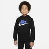 Nike Sportswear Club Fleece Little Kids' Pullover Hoodie In Black,persian Violet