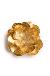 JOSIE NATORI NATORI GOLDSS SMALL PEONY BROOCH,E11031 GOLD O/S