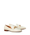 Tory Burch Jessa Horse Hardware Loafer In New Ivory / Mint / New Ivory