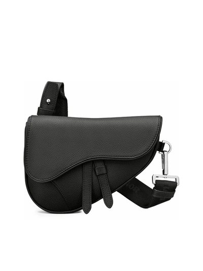 Dior Mini Saddle Bag In Black