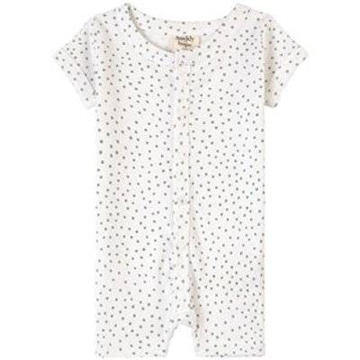 Buddy & Hope White Polka Dots Romper