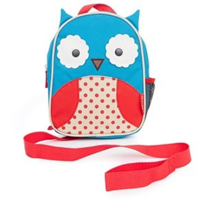 Skip Hop Owl Zoo Let Backpack With Rein In Blue
