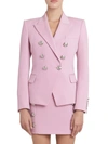 Balmain Women's Six-button Grain De Poudre Wool Jacket