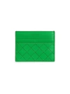 Bottega Veneta Women's Intrecciato Card Case In Green