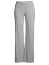 Skin Double-layer Pima Cotton Jersey Pants In Heather Grey
