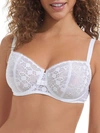 Chantelle Day To Night Demi Lace Bra In White