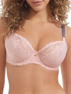 Freya Offbeat Lace Plunge Bra In Rosehip