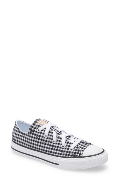 Converse Kids' Chuck Taylor All Star Ox Sneaker In Black/ White/ Black