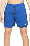 Nike Dri-fit Flex Stride 7 Inch Shorts In Blue-blues In Game Royal/reflective Silver