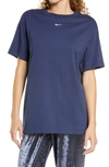 NIKE ESSENTIAL EMBROIDERED SWOOSH COTTON T-SHIRT,DH4255