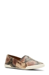 Frye Melanie Stud Slip-on Sneaker In Taupe Snake