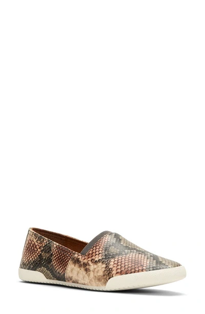 Frye Melanie Stud Slip-on Sneaker In Taupe Snake