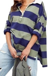 FREE PEOPLE PEYTON RUGBY SHIRT,OB1309673