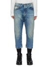 R13 LIGHT WASH CROPPED JEANS