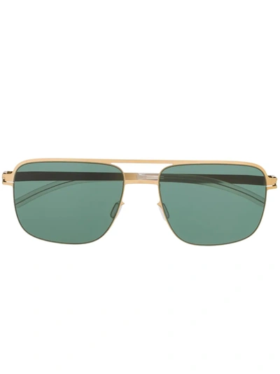 Mykita Wilder Square-frame Sunglasses In Metallic