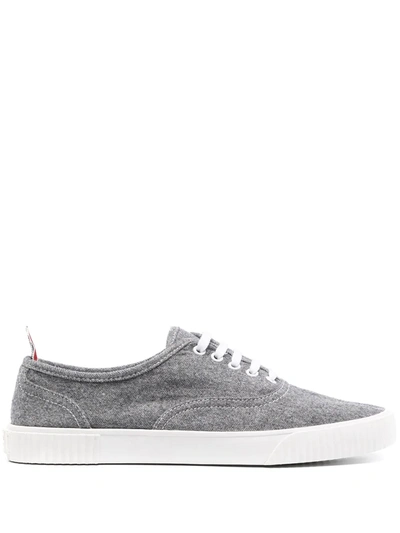 Thom Browne Waterproof Lightweight Heritage Sneakers In Grey