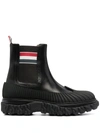 Thom Browne Chelsea Boot With Chunky Rubber-sole Detail In Black