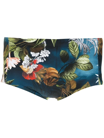 Lygia & Nanny Parati Print Swimming Trunks In Blue