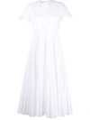 VALENTINO BRODERIE ANGLAISE PLEATED DRESS