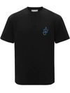 Jw Anderson Anchor-patch Short-sleeve T-shirt In Black