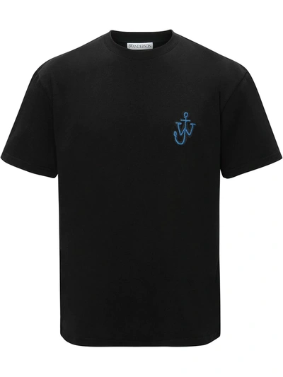 Jw Anderson Anchor-patch Short-sleeve T-shirt In Black