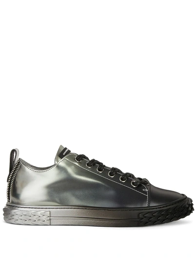 Giuseppe Zanotti Blabber Low-top Sneakers In Silver