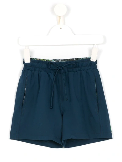 Lygia & Nanny Kids' Mike Swim Shorts In Blue