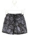 Lygia & Nanny Printed Jake Swim Shorts In Black