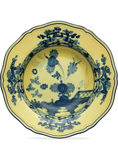 Ginori 1735 Oriente Italiano Dinner Plate In Yellow
