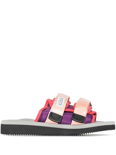 Suicoke Moto-cab Slip-on Sandals In Grey